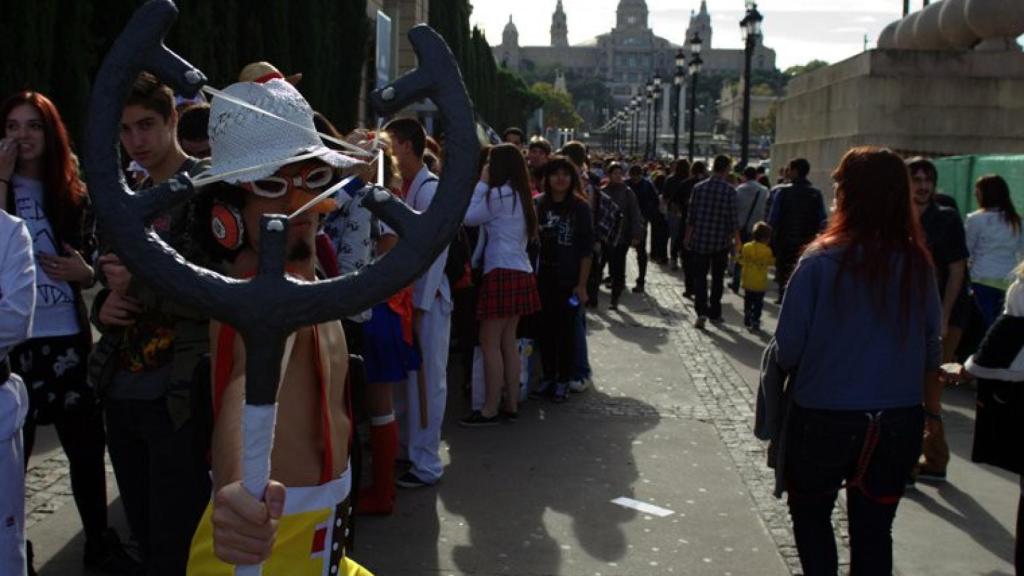 Cola para entrar al Salón del Manga