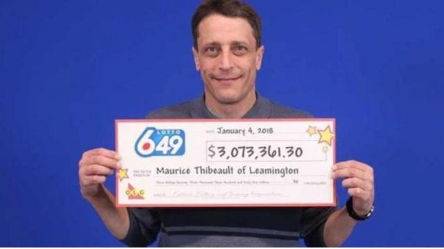 Maurice Thibeault, el ganador del premio de la lotería / REDES
