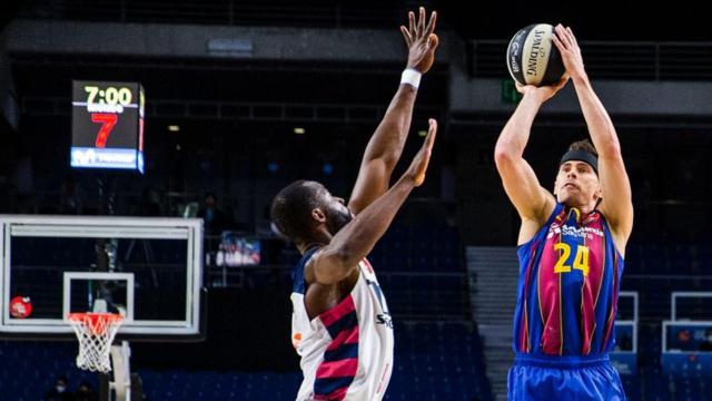 Kyle Kuric en la semifinal de la Copa ACB contra el Baskonia / FCB