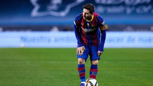 Messi durante la final de la Supercopa de España en Sevilla ante el Athletic / FC BARCELONA
