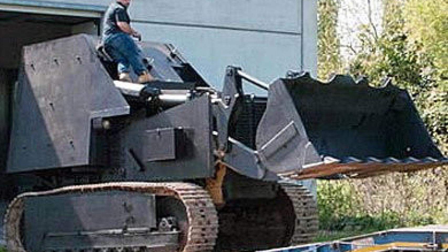 Tanque casero fabricado por independentistas del Véneto