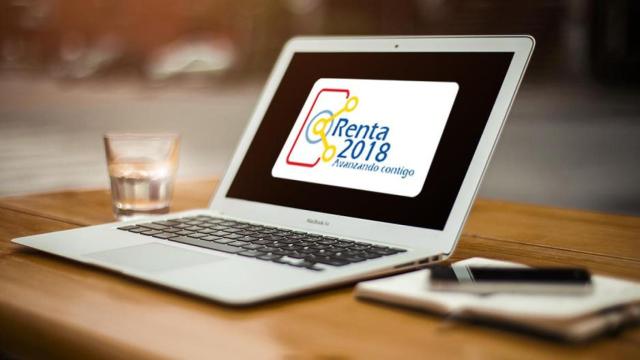 Renta 2018 en la pantalla de un ordenador portátil / PIXABAY - AGENCIA TRIBUTARIA