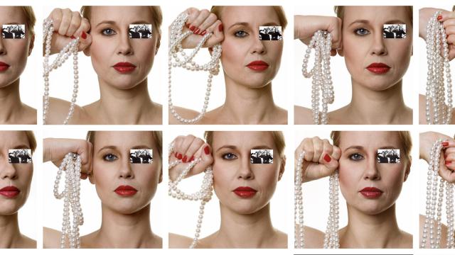 ‘The Right One (The Pearls of the Revolution)’ (2011-2017), de Sanja Ivekovic. / (Galería 1 Mira Madrid)