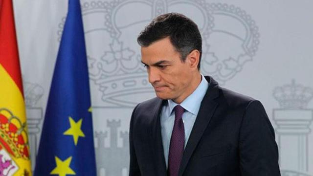 El presidente del Gobierno, Pedro Sánchez, durante su comparecencia en Moncloa / EUROPA PRESS