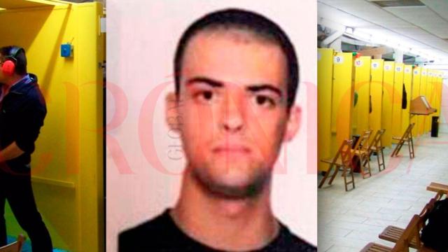 Roger, con el Club de Tiro de Precisión de Granollers de fondo / CG