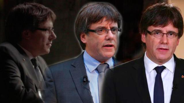 La imagen mediática de Carles Puigdemont ha mejorado desde su entrevista en el programa de Jordi Évole hasta su discurso de réplica al Rey / FOTOMONTAJE DE CG