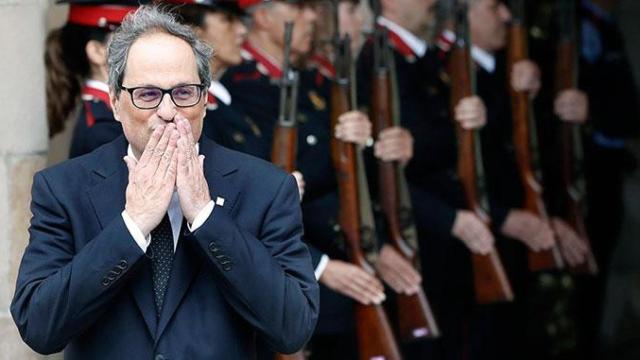 El nuevo presidente de la Generalitat, Quim Torra, tras ser investido / EFE