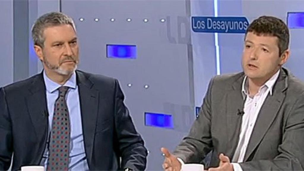 El presidente de SCC, Josep Ramon Bosch (izquierda), y el vicepresidente primero de la entidad, Joaquim Coll