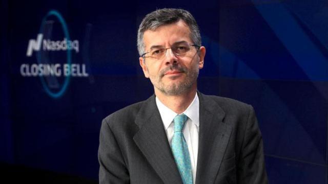 El consejero delegado Atlantica Yield, Santiago Seage, en el Nasdaq / ATLANTICA