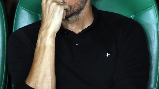Luis Enrique en el banquillo frente a Inglaterra / EFE