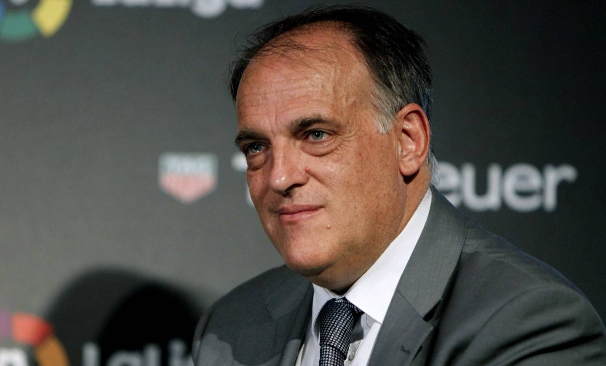 Javier Tebas en un acto de la Liga / EFE