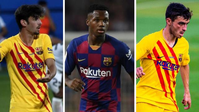 Trincao, Ansu y Pedri en un motomontaje / Culemanía