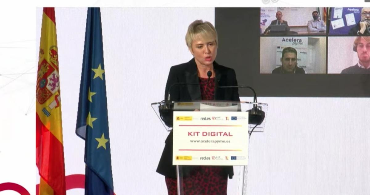 La secretaria de Estado de Digitalización e Inteligencia Artificial, Carmen Artigas, en la presentación del programa 'Kit Digital' / YOUTUBE