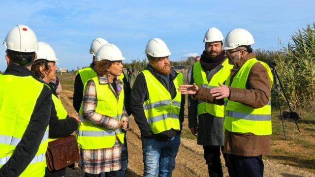 El director de la Agencia de Residuos de Cataluña (ARC), Isaac Peraire, visita el inicio de las obras de vaciado del vertedero de Vacamorta / EP