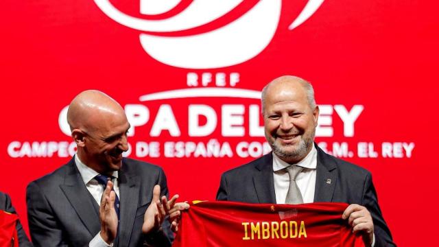 Luis Rubiales en el sorteo de semifinales de la Copa del Rey / EFE