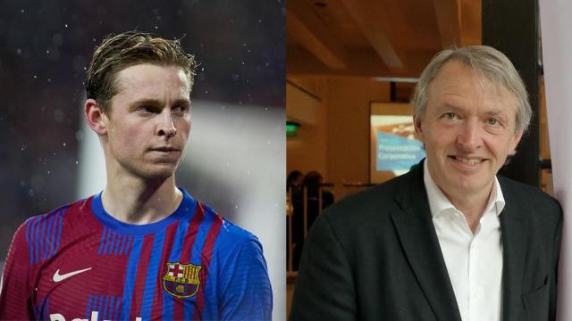 El futbolista Frenkie de Jong y el empresario Oscar Pierre / FOTOMONTAJE DE CG