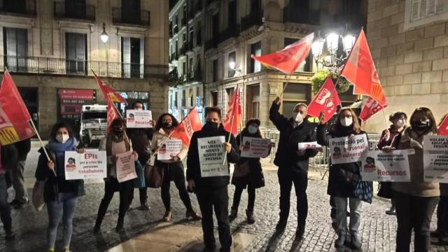 Manifestación de profesores contra el plan Covid-19 de Enseñanza / CCOO