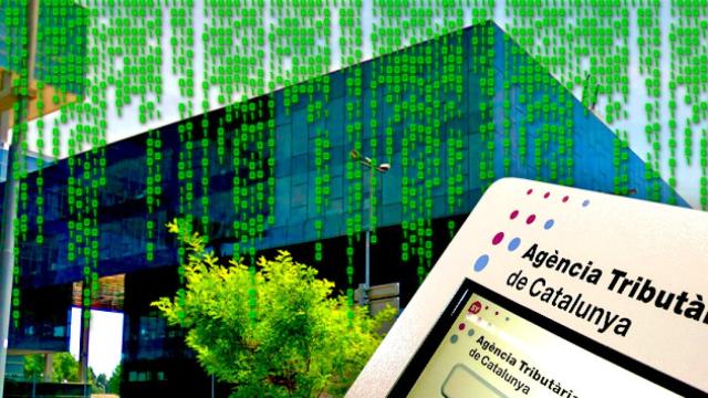 Imagen de las oficinas de la Agència Tributària de Catalunya en Barcelona / FOTOMONTAJE DE CG
