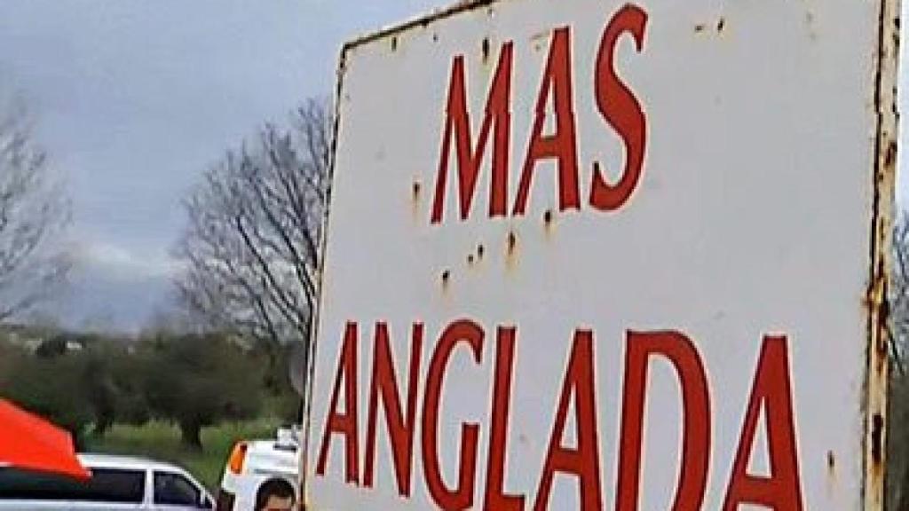 Entrada a la finca Mas Anglada del empresario Luis Conde