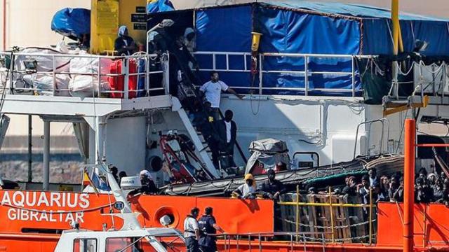 Foto de archivo del 'Aquarius', donde viajaban algunos de los menores / EFE