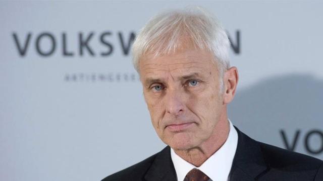 Matthias Müller, presidente del grupo Volkswagen, en la presentación de los resultados del grupo de 2015 / CG