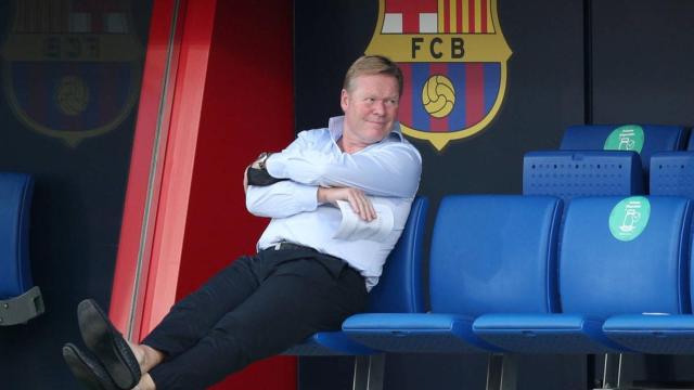Koeman, durante un partido del Barça | EFE