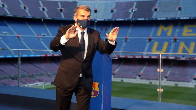 Joan Laporta, en su investidura como presidente del Barça | FCB