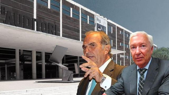 Joaquim Gay de Montellà (i), presidente de Foment del Treball; Antoni Abad (d), presidente de Cecot / FOTOMONTAJE DE CG