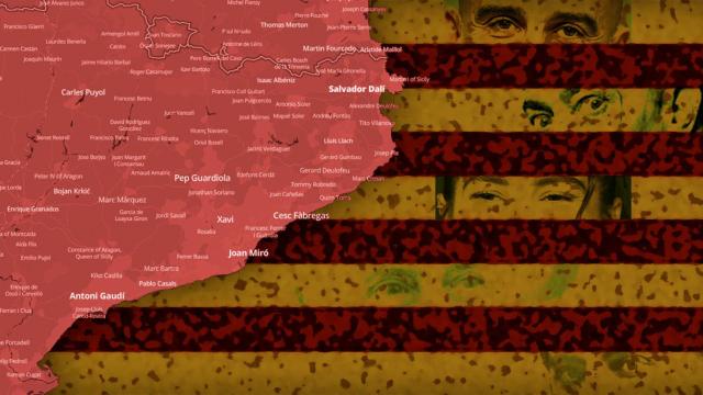 Los personajes con más notoriedad de Cataluña, pueblo a pueblo, desde Rosalía hasta Pep Guardiola, pasando por Salvador Dalí, Joan Miró y Antoni Gaudí / FOTOMONTAJE DE CG