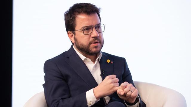 El vicepresidente en funciones de presidente de la Generalitat y candidato de ERC a la presidencia de la Generalitat, Pere Aragonès / DAVID ZORRAKINO - EUROPA PRESS