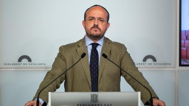 El portavoz del PP en el Parlament de Cataluña, Alejandro Fernández / EP