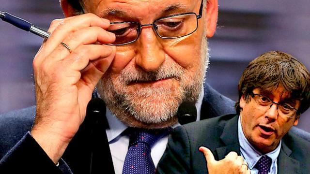 Mariano Rajoy, presidente del Gobierno, y Carles Puigdemont, presidente de la Generalitat / FOTOMONTAJE DE CG