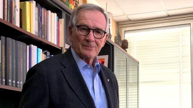 Xavier Trias en su despacho del Ayuntamiento / CG