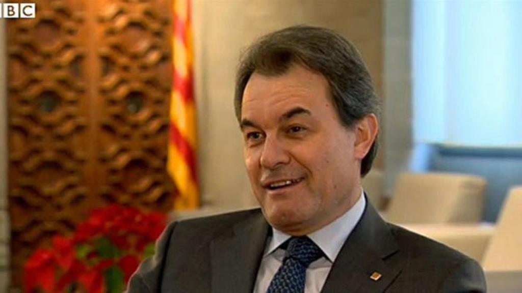 El presidente de la Generalidad, Artur Mas, entrevistado por la BBC
