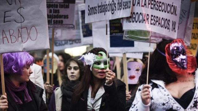Manifestación a favor de regular la prostitución, en una imagen de archivo / EFE