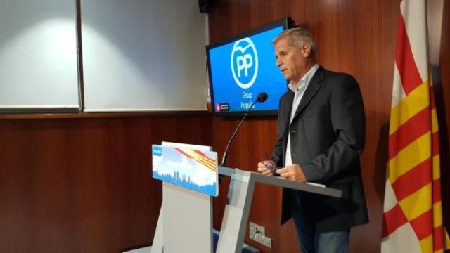 Alberto Fernández Díaz, en el Ayuntamiento de Barceloan hoy / CG