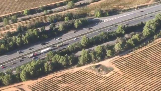 Imagen de archivo de la autopista AP-7 entre Vilafranca del Penedès y Sant Sadurní d'Anoia