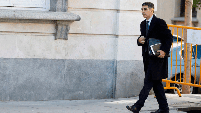 Josep Lluís Trapero a su llegada a la Audiencia Nacional / RTVE