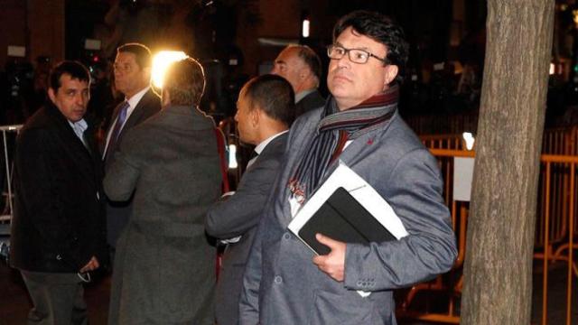 El diputado Joan Josep Nuet, exsecretario tercero de la Mesa del Parlament de Cataluña, tras conocer que el Tribunal Supremo lo ha dejado en libertad / EFE