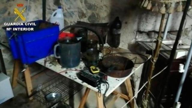 Un almacén de los nueve CDR detenidos por la Guardia Civil en 2019 / GUARDIA CIVIL