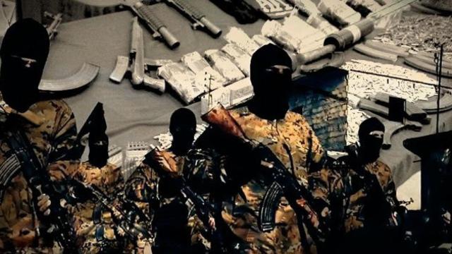 Presuntos terroristas del grupo yihadista Daesh.