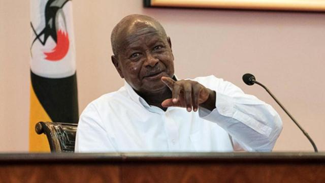 Una foto de archivo de Yoweri Museveni, el presidente de Uganda