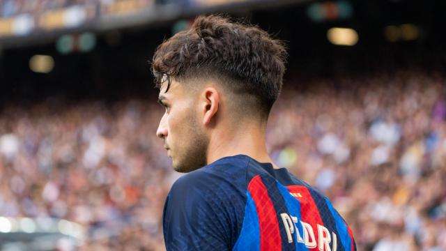 Pedri, en el Barça-Elche de esta temporada 2022-23 / LUIS MIGUEL AÑÓN (CG)