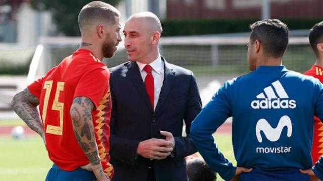 Sergio Ramos y Luis Rubiales / RFEF