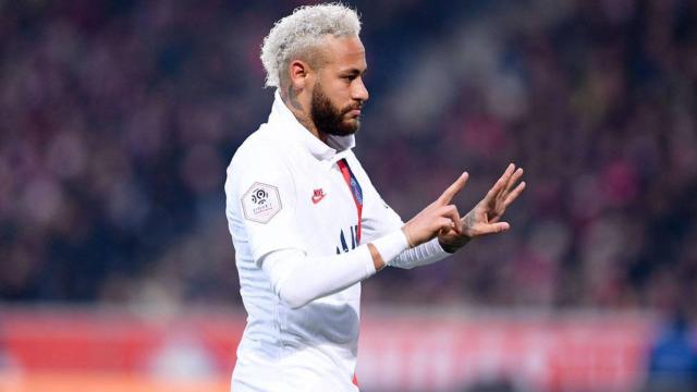Neymar Junior celebrando su segundo gol en el LOSC-PSG / EFE