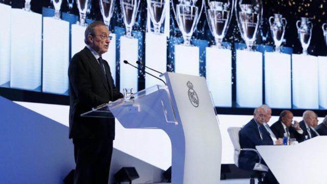 Una foto de Florentino Pérez durante la última Asamblea del Real Madrid / RM