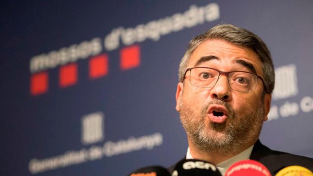 Andreu Martínez, director general de los Mossos d'Esquadra, que ha llamado tóxica a Inés Arrimadas por criticar al cuerpo / EFE