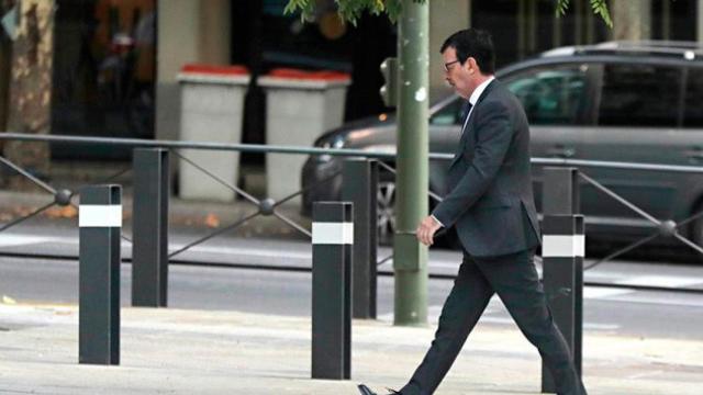 El juez de la Audiencia Nacional Fernando Andreu, a su llegada a la Audiencia Nacional el martes, cuando interrogó a los cuatro terroristas detenidos implicados en el atentado de Barcelona y Cambrils / EFE