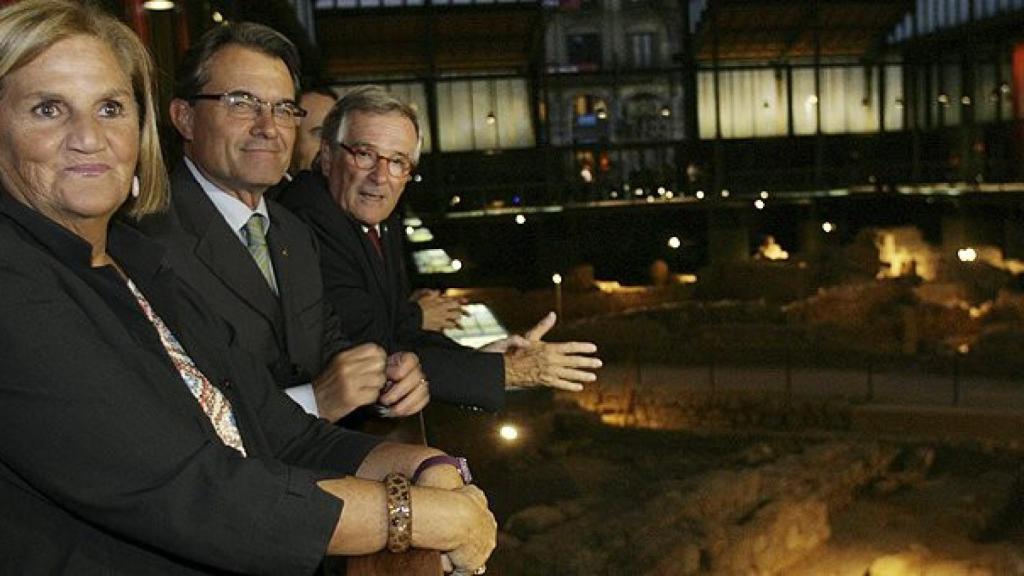 Mas, De Gispert y Trias, en la inauguración del Centro Cultural del Borne