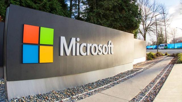 Entrada a una sede de Microsoft